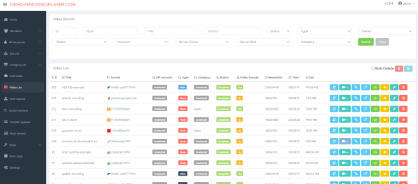 Script Fire HLS Player